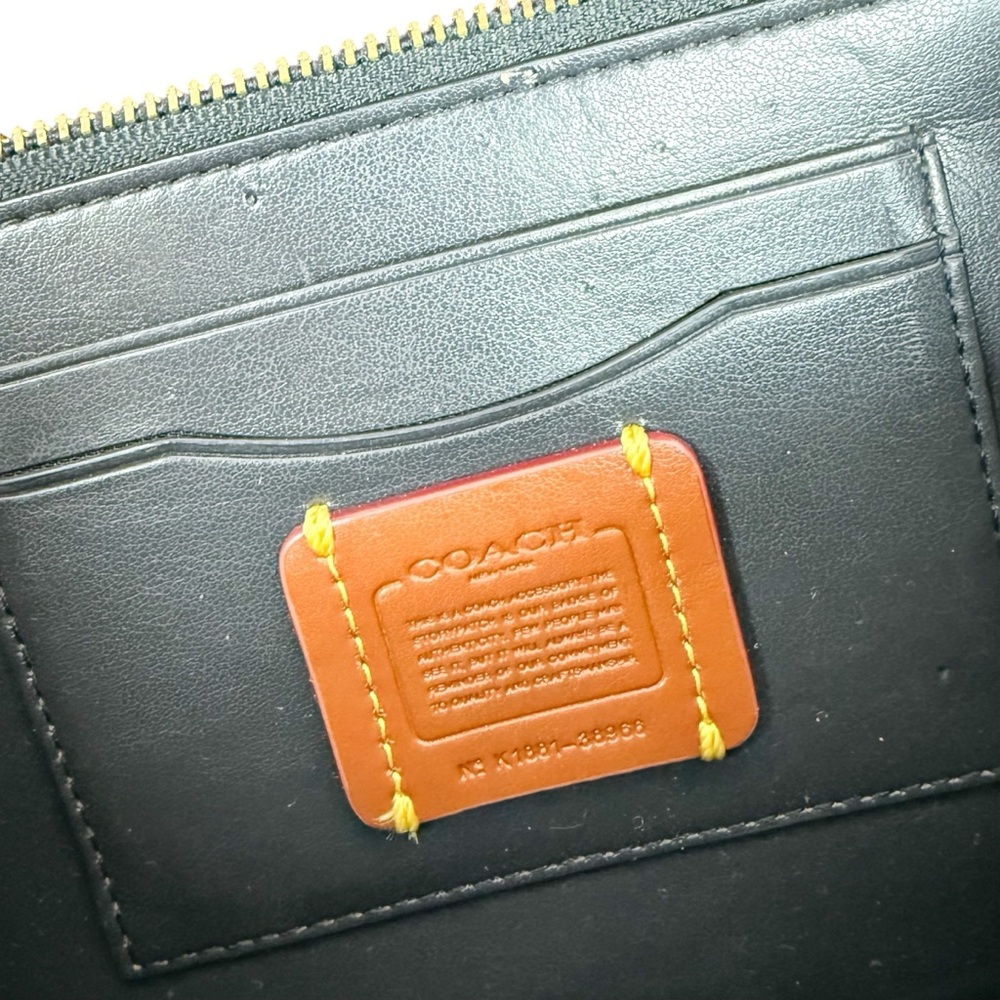 Coach Marlow Turnlock‎ Chain Crossbody Bag Black Smooth Leather - Picture 10 of 16
